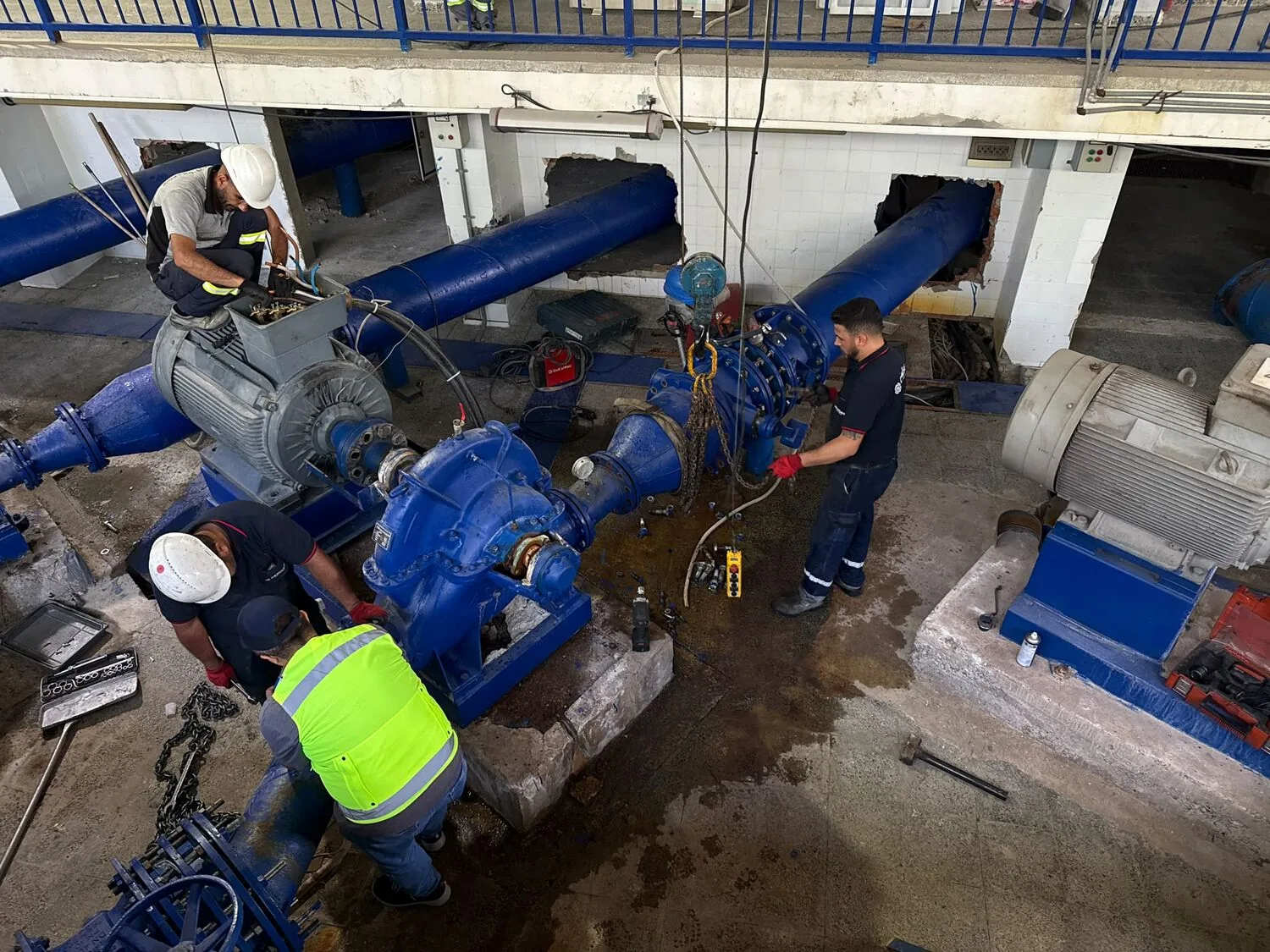 Pompa-motor grubu bakım ve revizyonu
